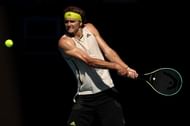 Zverev at the 2021 Australian Open.
